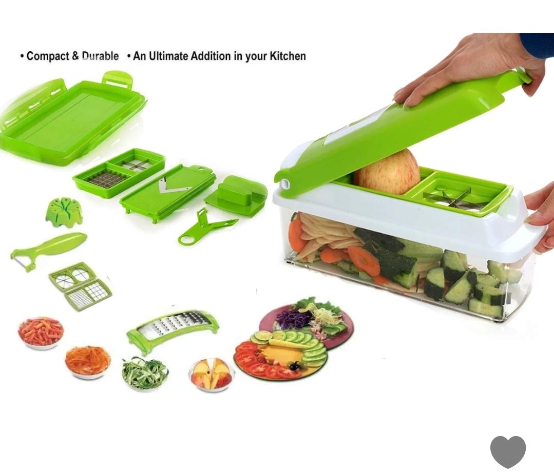 Picador de Vegetales 8 en 1 – Prepara tus Comidas en la Mitad de Tiempo