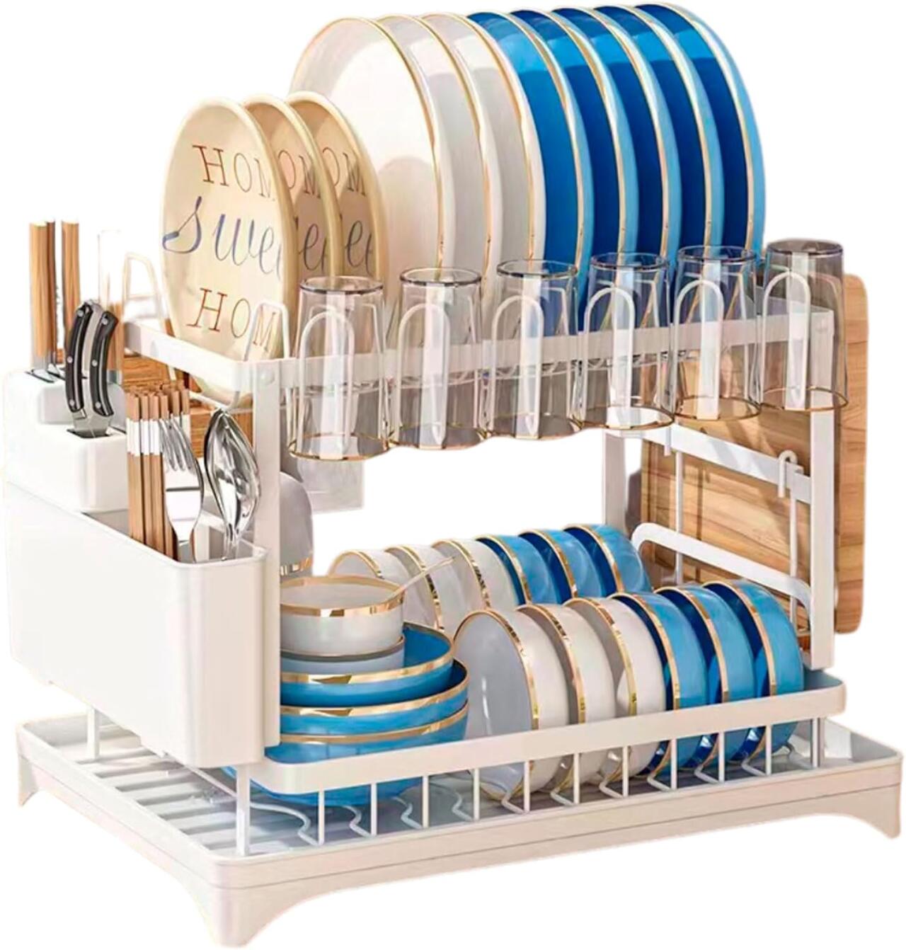 Escurridor de Platos de 2 Niveles