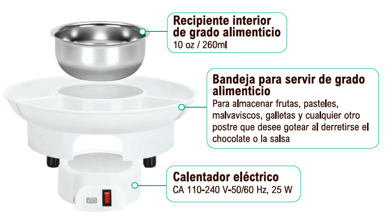 Fuente de Chocolate Eléctrica — ¡Postres de fiesta en minutos!