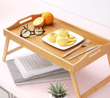 🍞 Bandeja de Bambú Plegable — ¡El desayuno perfecto en cama!