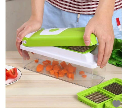 Picador de Vegetales 8 en 1 – Prepara tus Comidas en la Mitad de Tiempo