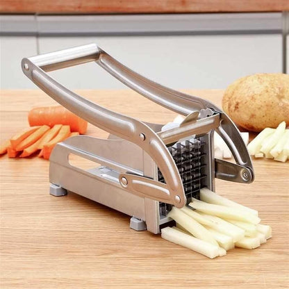 Cortador de Patatas Profesional en Acero Inoxidable – Cortes Perfectos y Rápidos
