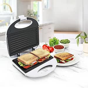 Sandwichera Grill Premium 750W – Desayunos Crujientes en Minutos