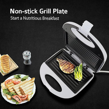 Sandwichera Grill Premium 750W – Desayunos Crujientes en Minutos