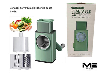 Rallador de Tambor Multifuncional 3 en 1 – Cortador de Verduras y Queso Ultra Rápido