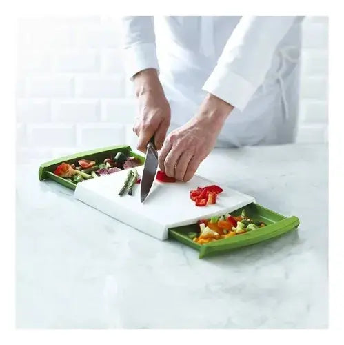 Tabla de Cortar Organizadora con Bandejas Extensibles