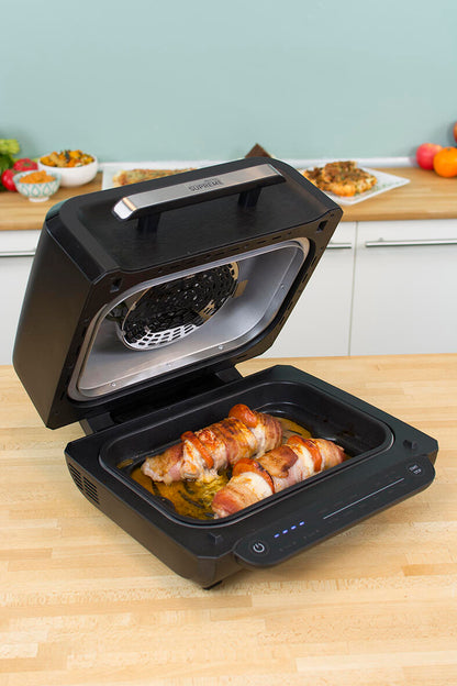 Grill, horno y Air Fryer 8 funciones en 1