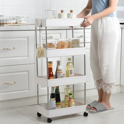 Carrito Organizador Multiusos con Ruedas (4 Niveles)