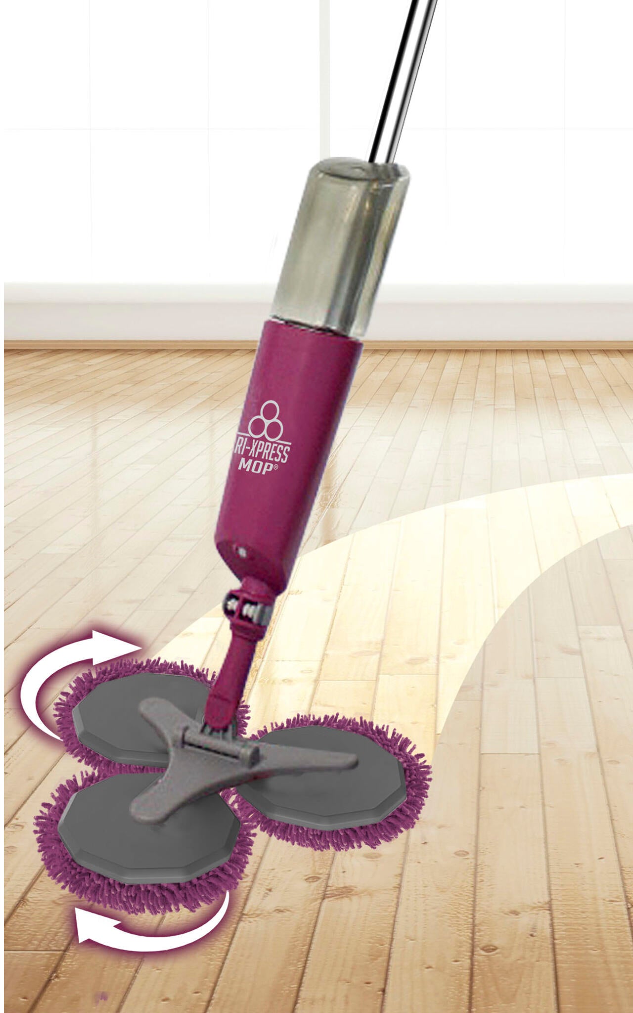 Mopa Triple Profesional con Pulverizador – Limpieza 3x Más Rápida y Sin Cubo