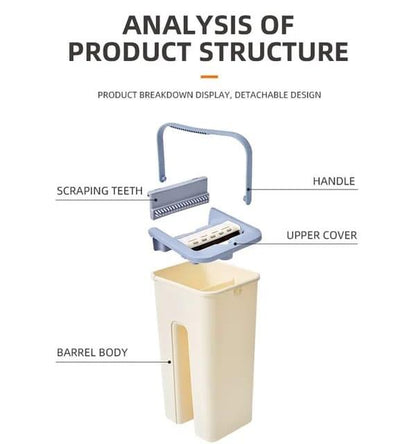 Kit de Limpeza Profissional: Mopa Plana de Microfibra + Balde Autolimpante
