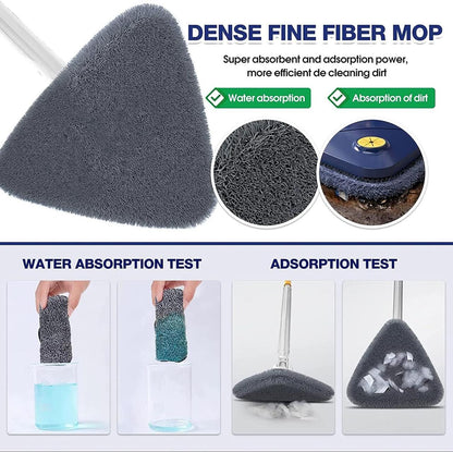 Mopa Triangular Profesional 360º - Limpieza de Esquinas + 3 Paños Gratis