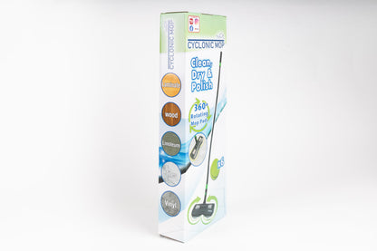 Cyclonic Mop 360 – Fregona Giratoria de Doble Disco para Limpiar y Pulir