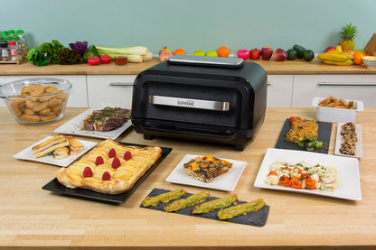 Grill, horno y Air Fryer 8 funciones en 1
