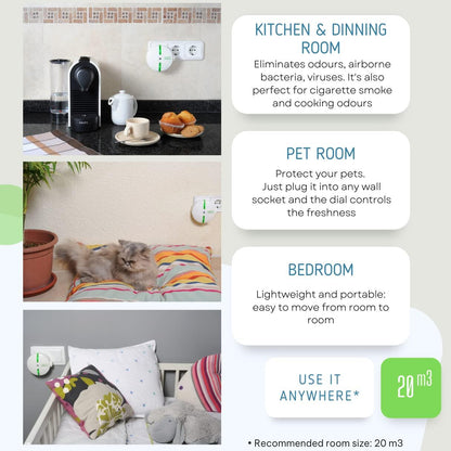 Purificador de aire portátil y ligero