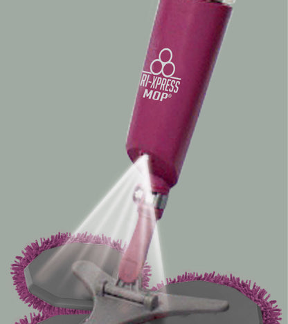 Mopa Triple Profesional con Pulverizador – Limpieza 3x Más Rápida y Sin Cubo