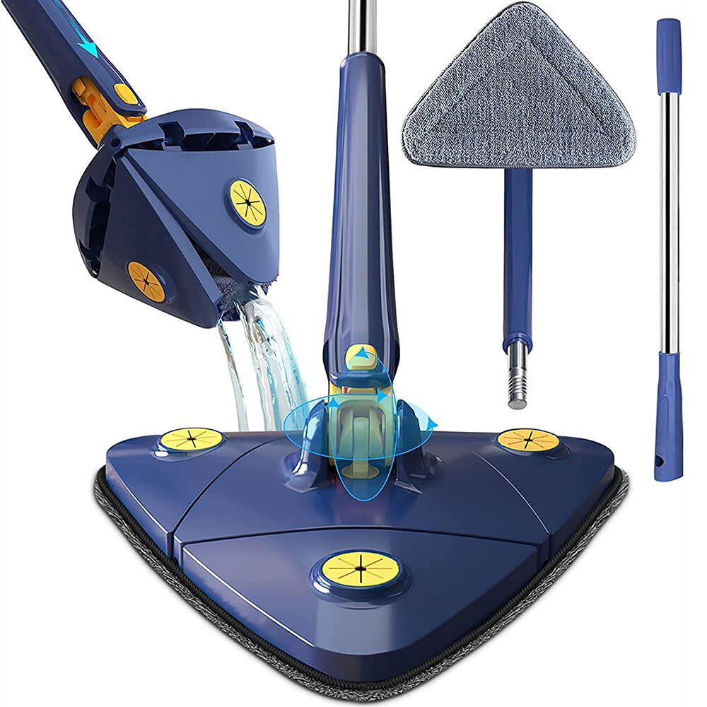 Mopa Triangular Profesional 360º - Limpieza de Esquinas + 3 Paños Gratis