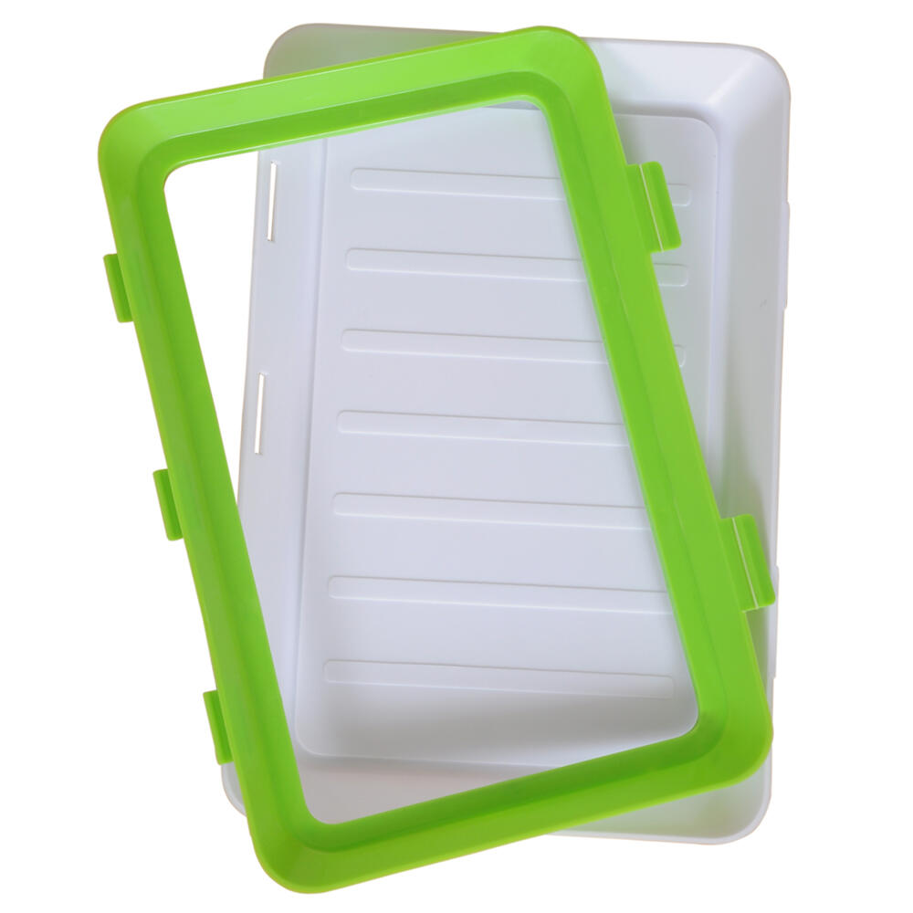 Pack de 9 Bandejas Herméticas Apilables para Conservación de Alimentos