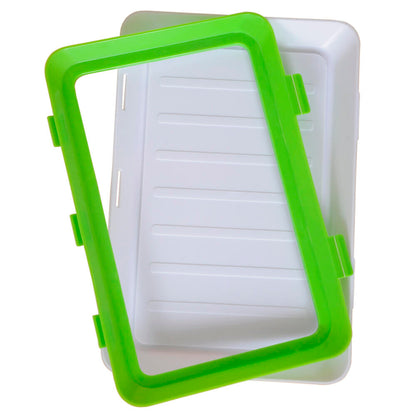 Pack de 9 Bandejas Herméticas Apilables para Conservación de Alimentos