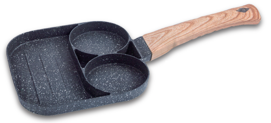 Sartén de 3 compartimentos