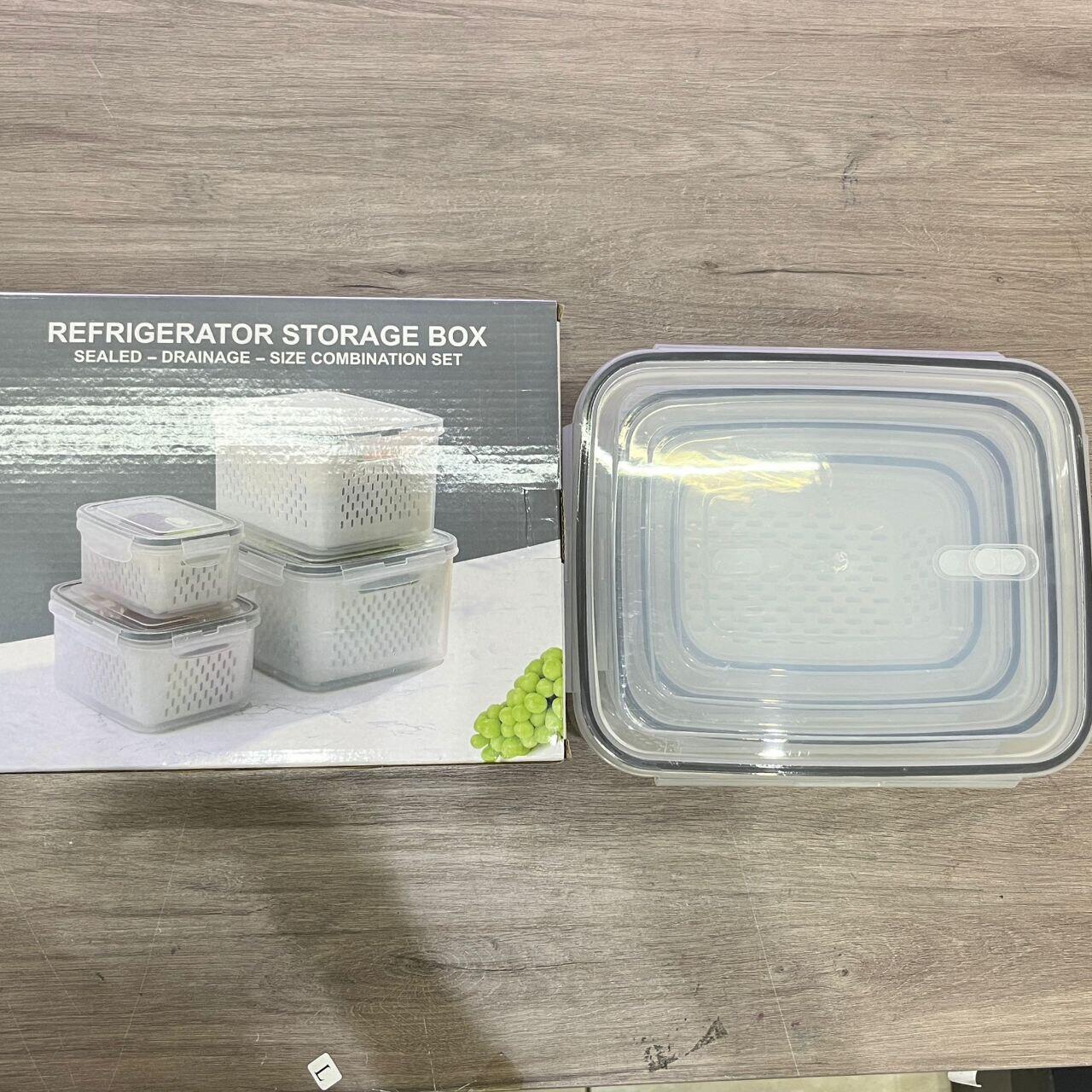 Set de 4 Recipientes Herméticos Premium con Colador Integrado