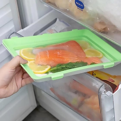 Pack de 9 Bandejas Herméticas Apilables para Conservación de Alimentos