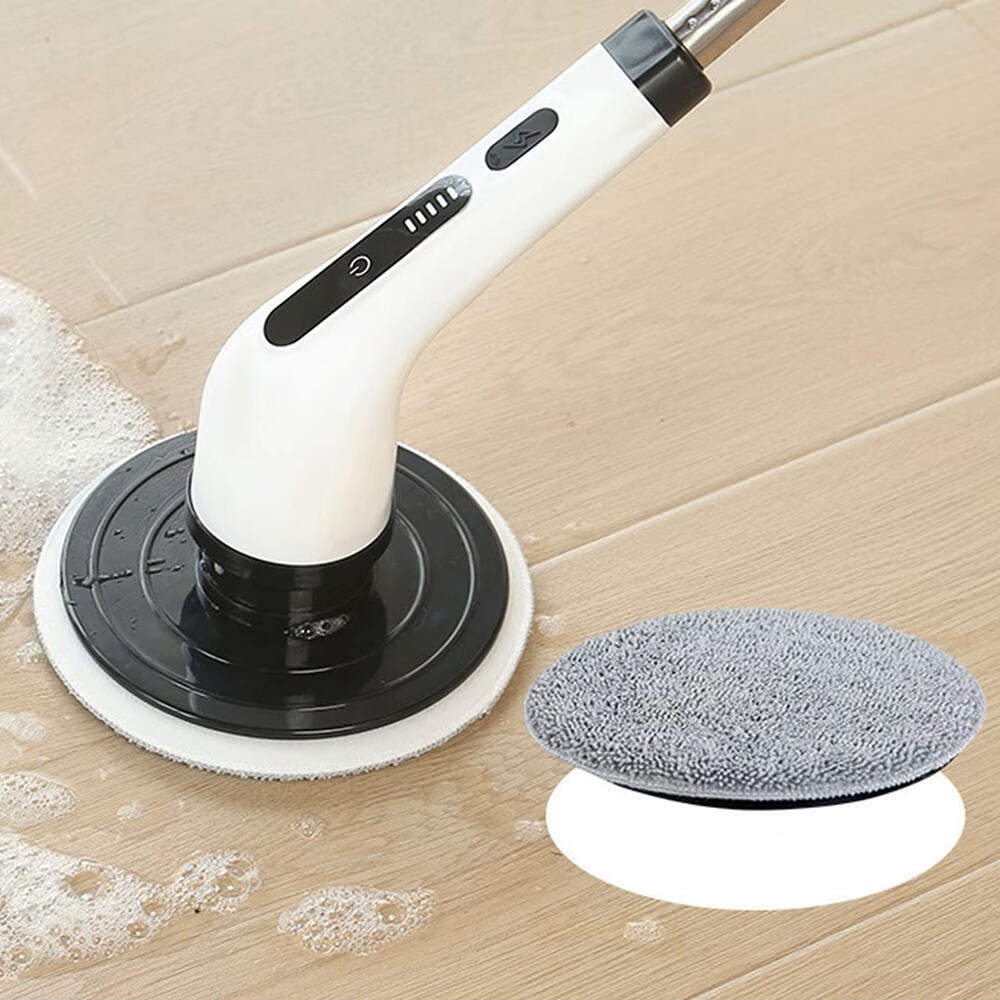 Cepillo de limpieza eléctrico giratorio 9 en 1 con mango extensible