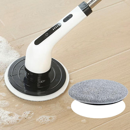 Cepillo de limpieza eléctrico giratorio 9 en 1 con mango extensible