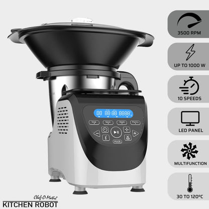 Robot de Cocina Chef O Matic – 3L, 1200W, Pantalla LCD
