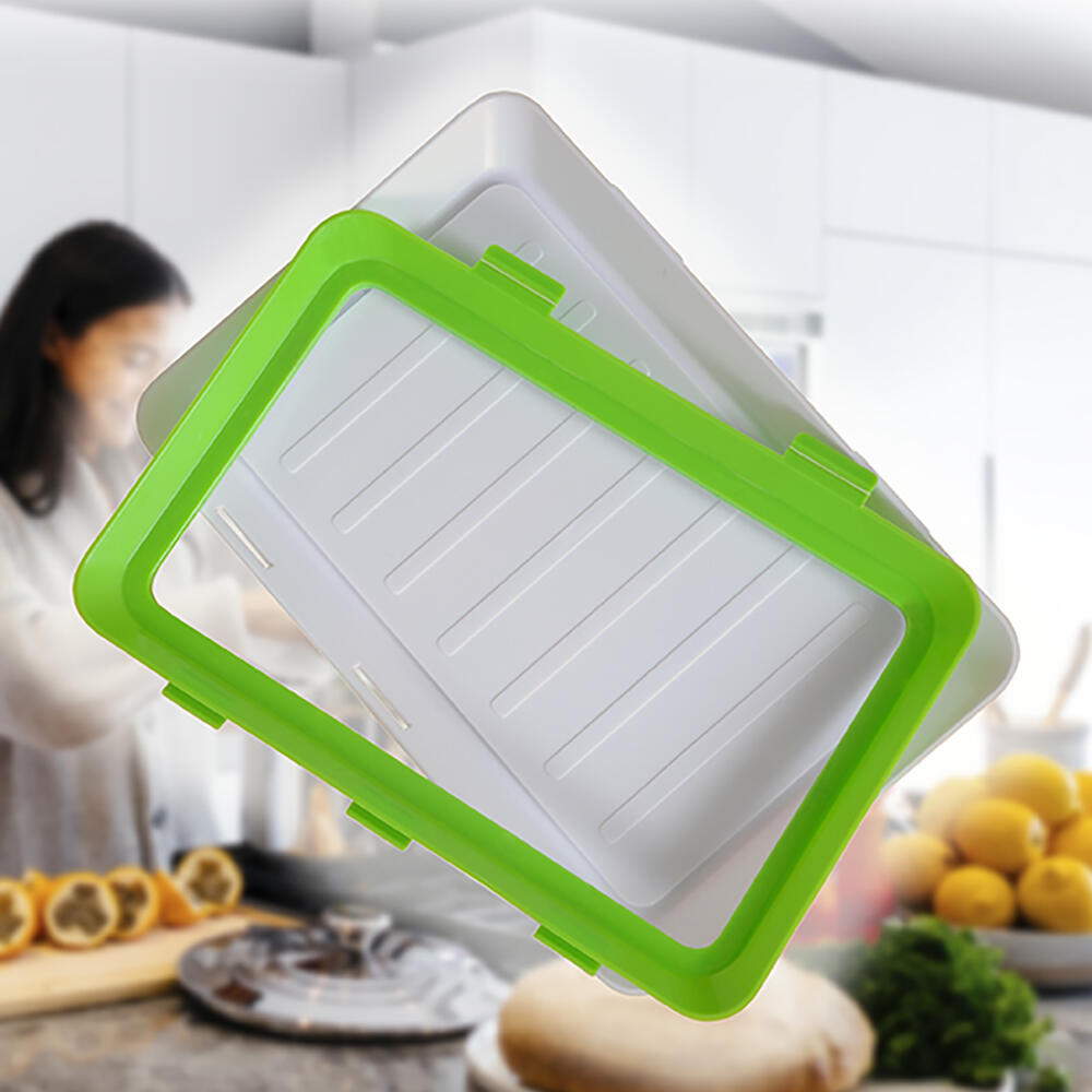 Pack de 9 Bandejas Herméticas Apilables para Conservación de Alimentos