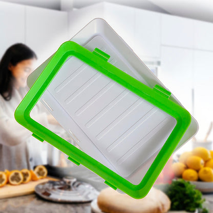 Pack de 9 Bandejas Herméticas Apilables para Conservación de Alimentos